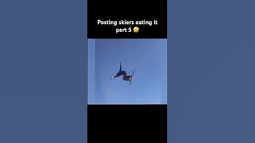 Might have been overshot it slightly💀 #skifail #sendit #skiing