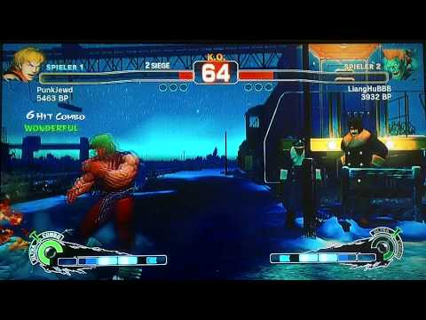 Super Street Fighter 4 LiangHuBBB vs PunkJewd