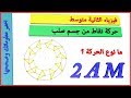 حركة  نقاط من  جسم  صلب ـ حركة  المثلث 01 ـ فيزياء الثانية متوسط