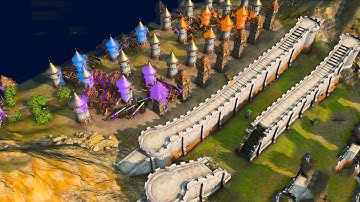 Age of Empires 4 - 4v4 MASSIVE UNRELENTING ARMY | Multiplayer Gameplay