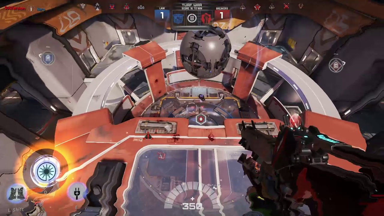 Lawbreakers Turf War gameplay as Harrier class