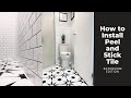 How to Install Peel and Stick Tile (Bathroom Edition)