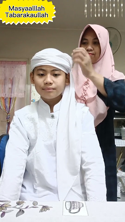 🇹🇼🇮🇩SIGANTENG NOVAL BELAJAR PAKEK SORBAN ARAB/CARA PAKEK SORBAN ARAB ALA BLESTERAN TAIWAN