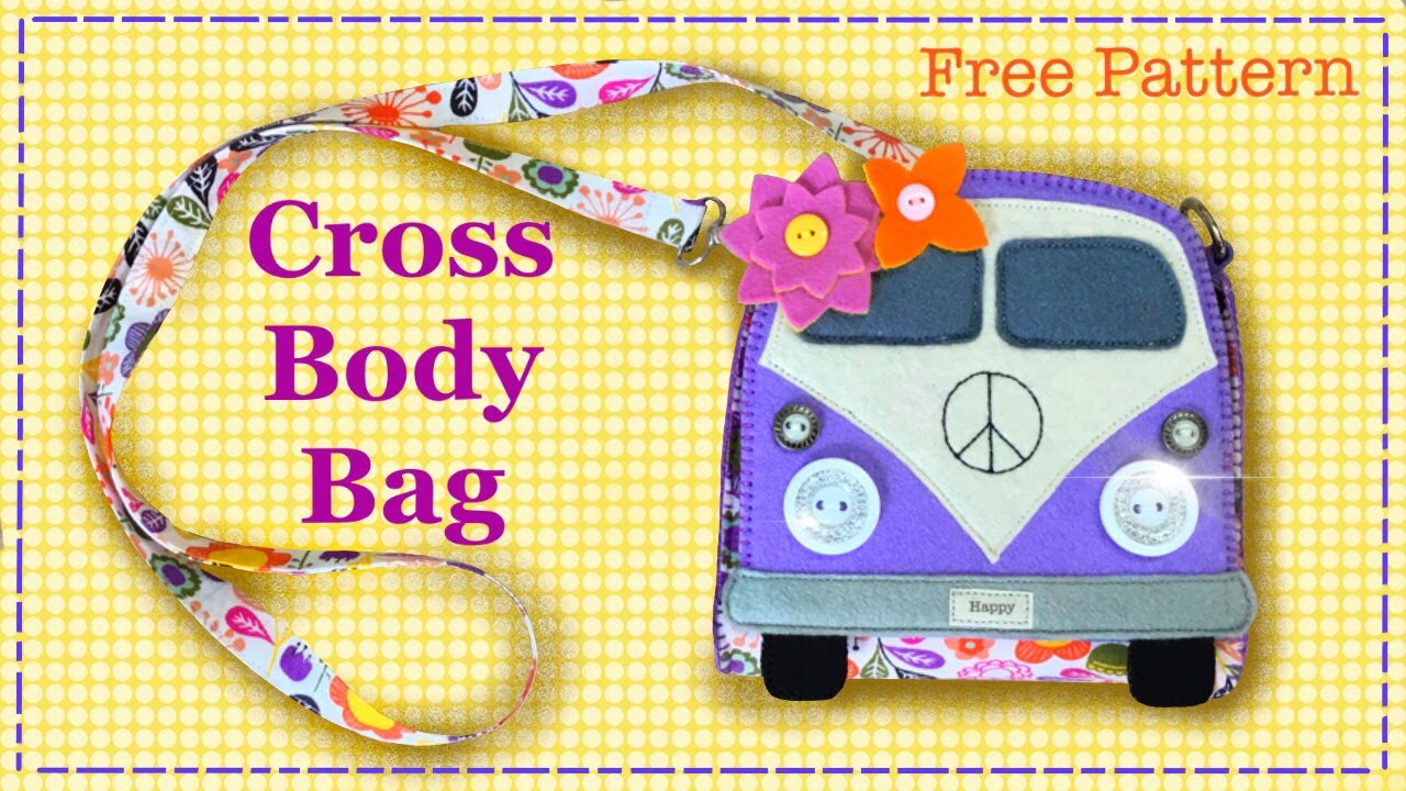 How to sew a Kombi Van Cross Body || FREE PATTERN|| Full tutorial with Lisa Pay
