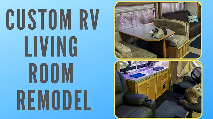 CUSTOM RV OFFICE REMODEL - REPLACE RV DINETTE AND SOFA!