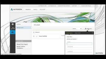 How to add or remove users in User Management (Autodesk Subscription)