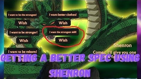 using shenron to get a legendary spec in project xl