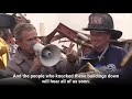 A 9/11 memory of a bullhorn and a badge