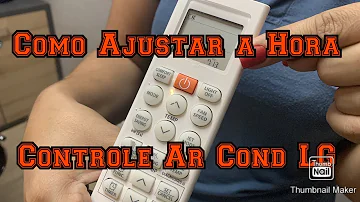 Como faz para atualizar o horário do controle do ar condicionado da LG?
