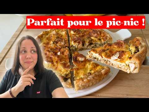 La meilleure quiche poulet courgettes – recette facile pour le pic-nic !
