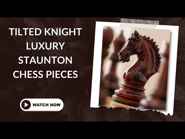 Royal Chess Mall -4.2 Rare American Staunton Luxury Rosewood