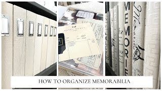 How To Organize Memorabilia
