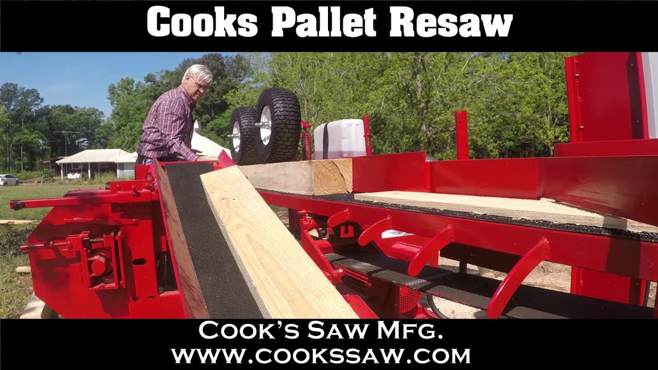 Cooks Pallet Resaw Pallet Boards & Beveled Siding Demo YouTube