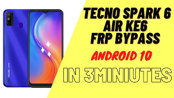 FREE || Tecno Spark 6 Air KE6 FRP Bypass with SP Tool (Unlock Google) (2 Mins)