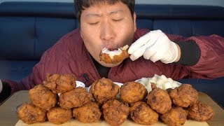 바삭바삭 리얼 오리지날 후라이드 가마솥 치킨 (Real fried chicken) 요리&먹방!! - Mukbang eating show