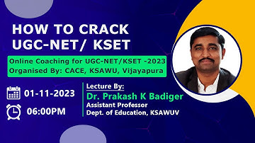 How to crack UGC-NET/KSET-2023 | PAPER-1 | CACE | KSAWUV