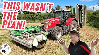 NOT What We Planned! Mowing Wholecrop With The MF 7624