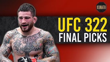 UFC 322 FINAL PICKS | DRAFTKINGS UFC PICKS