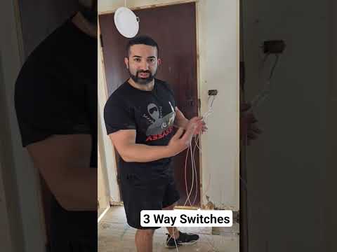 El 3 Way Switch. El caliente Un lado, el Switch leg el otro lado #luces #construccion #electricidad