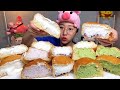 푸하하크림빵 소금 덜단팥 제주말차 리얼딸기 그릭요거트  제주말차단팥 크림빵 먹방 Dessert Mukbang