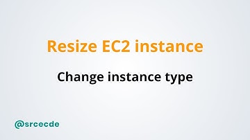 How to resize/change the ec2 instance type