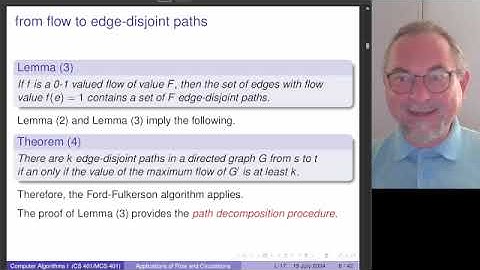 the edge-disjoint paths and survey design problems solved by the Ford-Fulkerson algorithm
