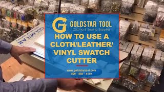 Tutorial - How To Use A 12 Swatch Cutter Gs30-8 - Goldstartool.com - 800-868-4419