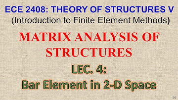 Unlock the Power of the FEM Equation for Bar Elements in 2-D Space