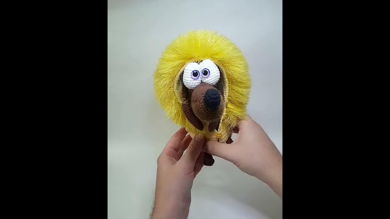 Такса игрушка. Вязание крючком - YouTube