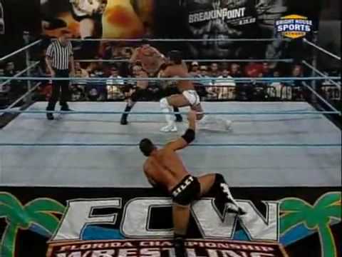 Justin Gabriel VS Wade Barrett VS Alex Riley for the FCW Heavyweight Title - FCW 28 Mar 2010 (1/2)