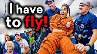 Dumb Karens vs Cops Out of Control on the Plane, Regret Instantly
