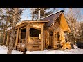 Surviving Winter in a Log Cabin | Tiny Home