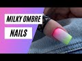 Milky Ombre Nail Art | New spring manicure trend step by step with Egoista