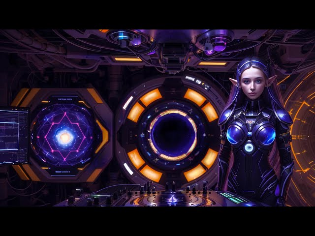 Nexxus 604 - Space Craft - Psychedelic trance mix • 4K AI animated trippy video class=
