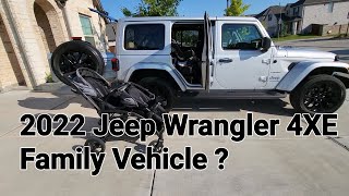 2022 Jeep Wrangler 4XE : Family Vehicle? Carseat and stroller check