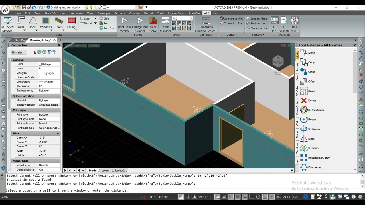 3 Mastering the Basics of Architectural Design Tools with ACTCAD Creating a Simple Floor Plan