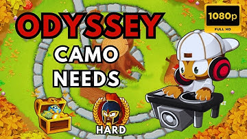 BTD6 ODYSSEY HARD MODE | NO MONKEY KNOWLEDGE | CAMO NEEDS | TREE STUMP