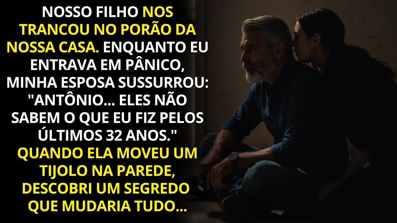 Nosso próprio filho nos trancou no porão. Mas minha esposa sussurrou: ”Eu ainda tenho um segredo…”