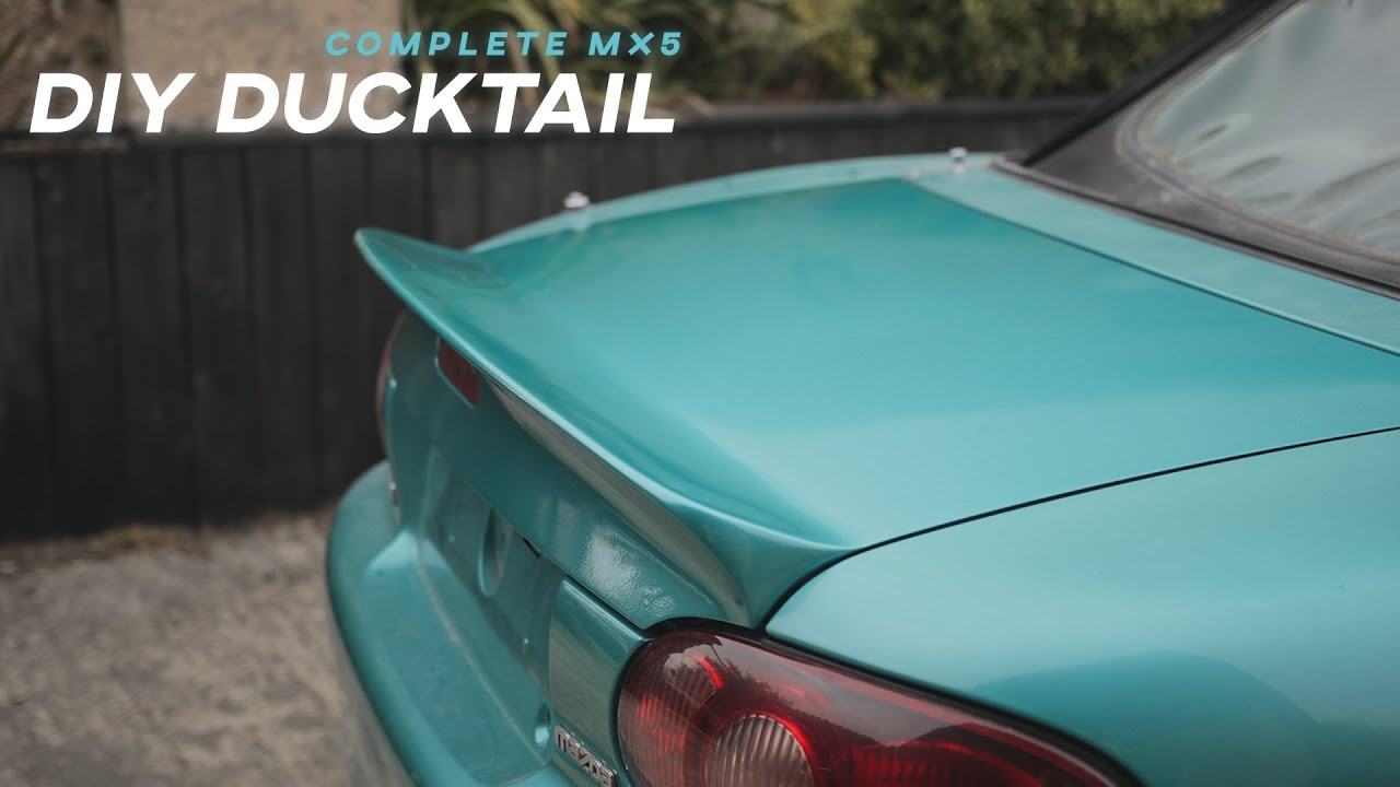 Finishing DIY Custom Ducktail Spoiler YouTube