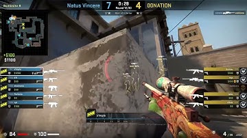 s1mple attempts the coldzera AWP Jumpshot vs 00NATION