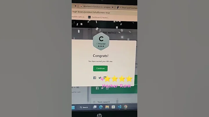 Today I achieve 4 star on Hacker Rank #coding