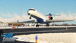 Delta Connection CRJ-700 Short Hop | Chicago-Detroit | Ultra Real 4K | A MSFS Experience