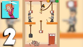 Save The Wife - Cut Rope Puzzle - Gameplay Part 2 Levels 56-101 (Android, iOS) - All Levels screenshot 2