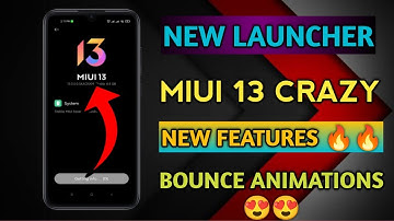 New MIUI 13 System Launcher with New Animations & More Features 😍😍 | MIUI 13 Bounce Animations 🔥🔥