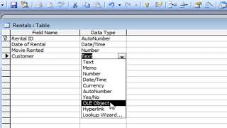 Microsoft Access Tutorial for Beginners #4   Tables pt 2   Relationships Access 2003