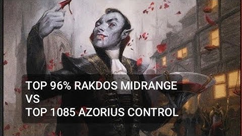 Top 96% Rakdos Midrange vs Top 1085 Azorius Control | Pioneer | Mythic Rank | MTG Arena