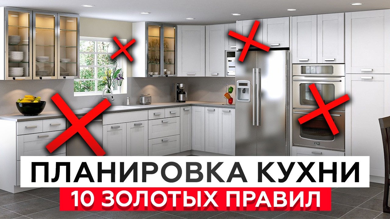 ТАК выглядит ИДЕАЛЬНАЯ планировка кухни! / Как спланировать удобную и функциональную кухню?