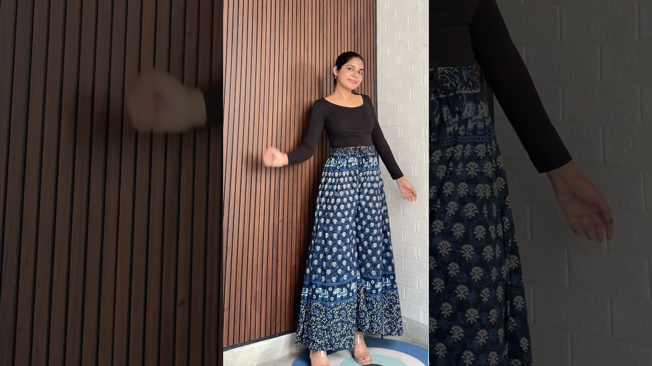 Flared cotton palazzos from flipkart 