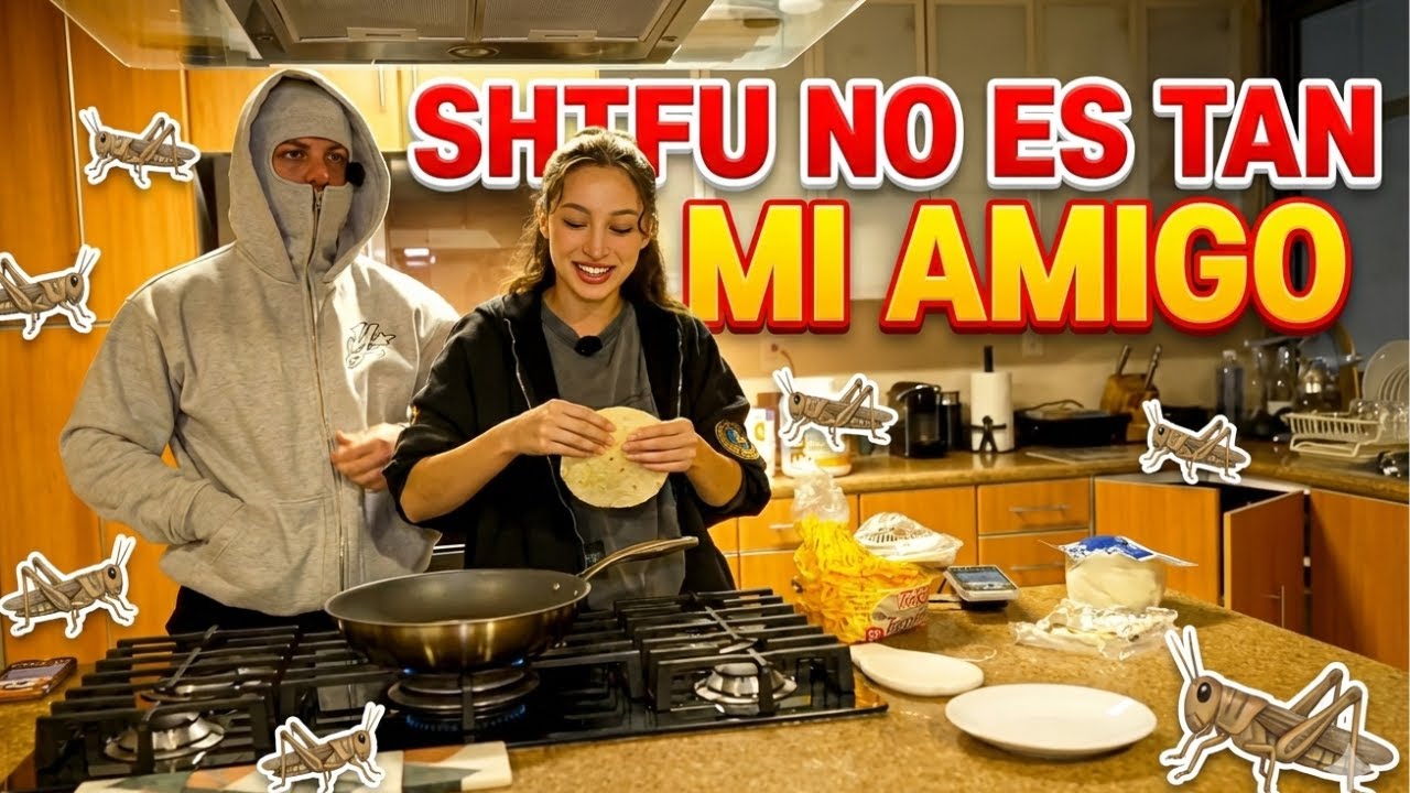SANTI ANDA DE CHAPULIN CON LAURA COCINANDO QUESADILLAS | MAESTRO SHIFU