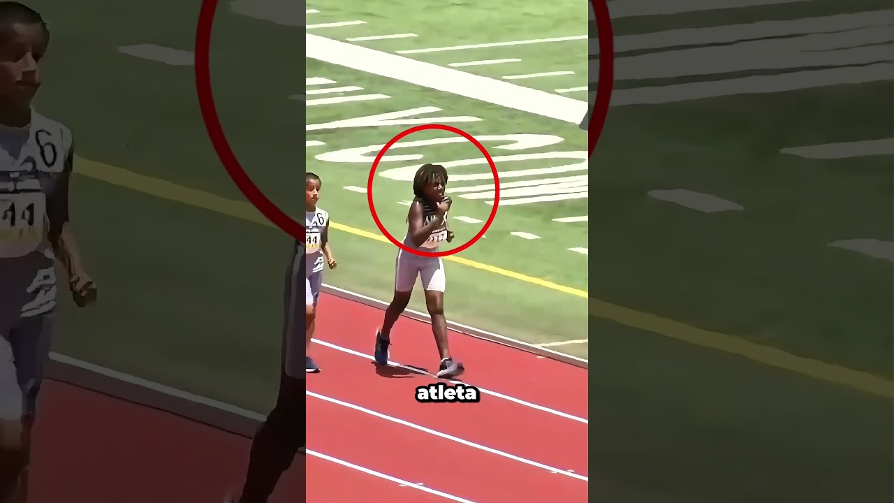 Este niño fue sorprendido haciendo trampa en la línea de meta 😱 #viral #racing